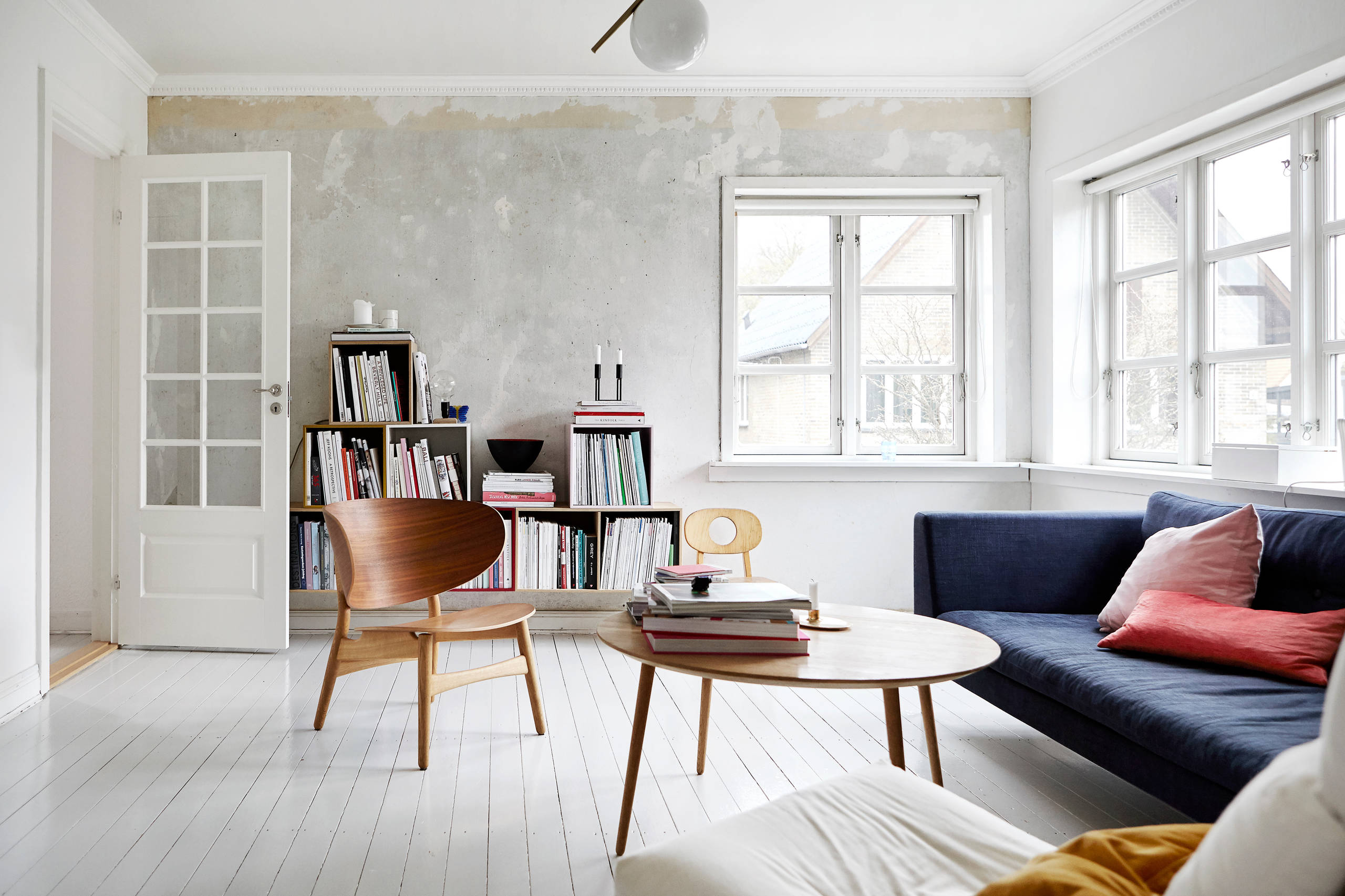 Living room during renovation